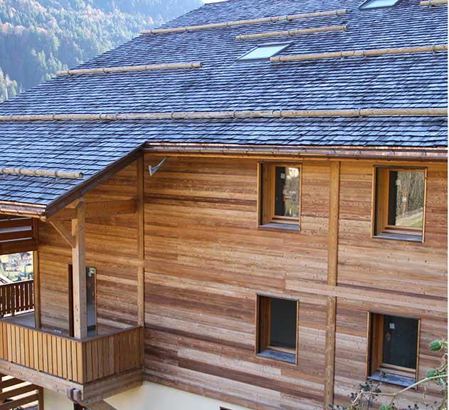 Roughsawn timber cladding