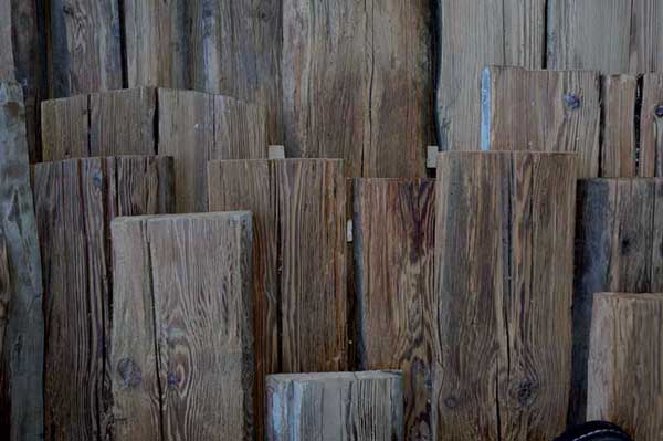 Stock of old wood