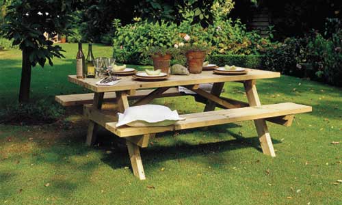 Mobilier de jardin en bois pour les aménagements extérieurs Mobilier de jardin en bois