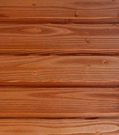 Bardage Douglas avec aubier et bandol