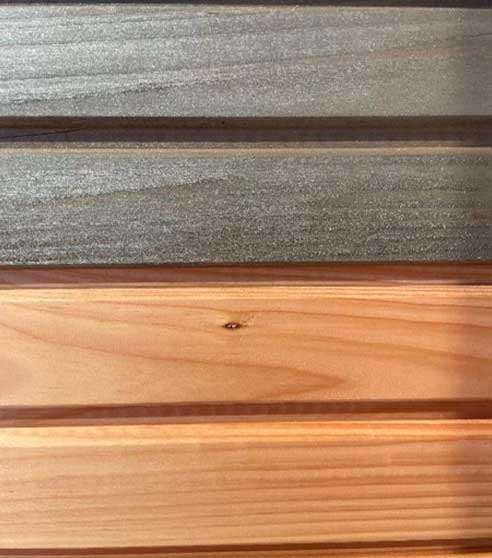 Bardage Douglas New age irisé 108 et authentic