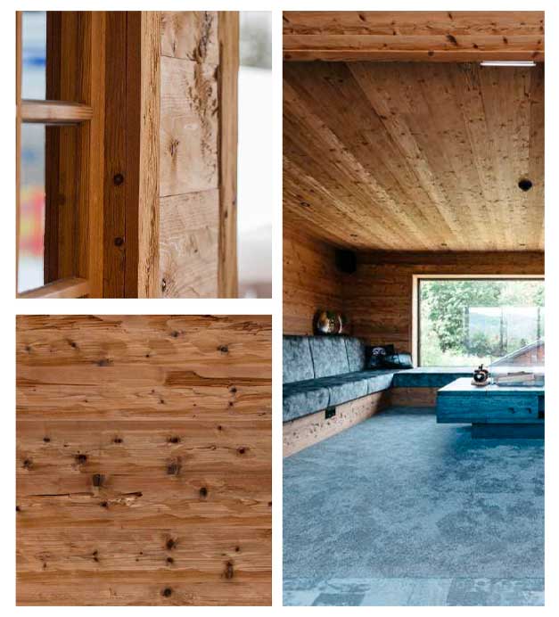 Lames Epicéa thermo haché