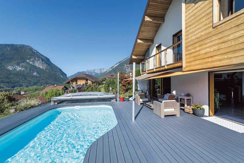 Piscine et terrasse en bois