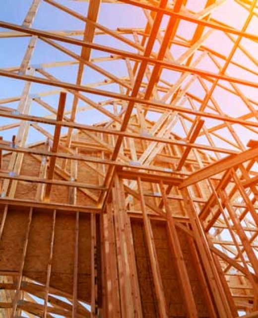 Madrier sur un chantier